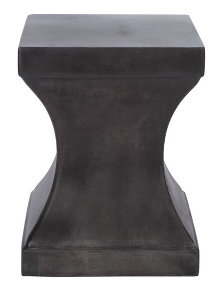 Safavieh Curby Indoor/Outdoor Modern Concrete 17.7-Inch H Accent Table - Black