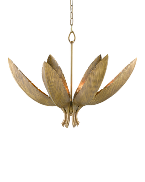 Currey & Co Bird of Paradise Brass Chandelier | 9000-0766