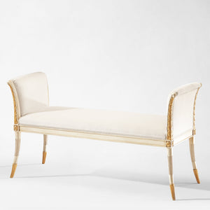 PIATTI White Bench | Decorative Crafts - GMT8