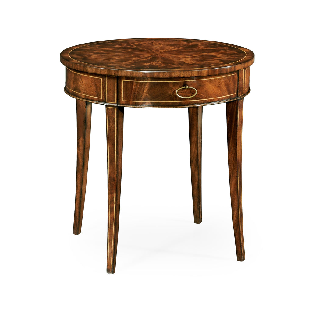 Buckingham Round Mahogany Side Table | Jonathan Charles - 494003-LAM
