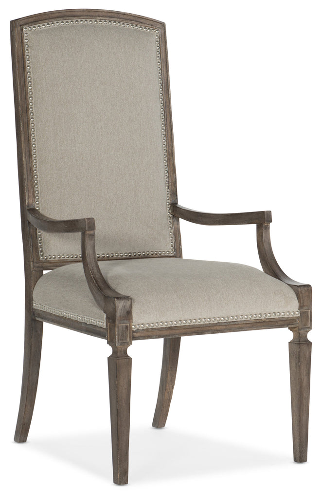 Woodlands Arched Upholstered Arm Chair - Hooker Furniture - 5820-75402-84