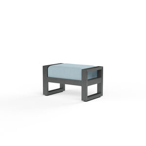 Redondo Ottoman w/ Sunbrella Fabric - Slate Finish | Sunset West - SW3801-OTT