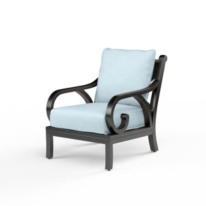 Monterey Club Chair - Sunbrella Fabric w/ Welt - Copper Finish | Sunset West - SW3001-21