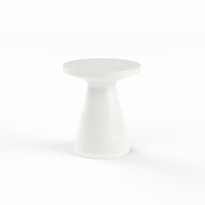GRC Round End Table, Bone Finish | Sunset West - SW6203-BRET