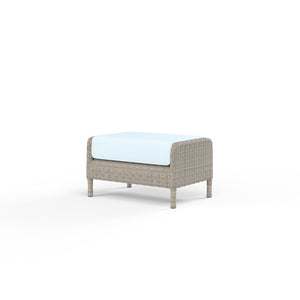 Manhattan Ottoman w/ Sunbrella Fabric - Gray Finish | Sunset West - SW3301-OTT