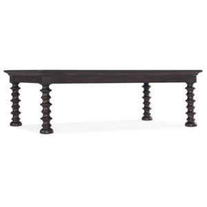 Big Sky Turned Leg Cocktail Table | Hooker Furniture - 6700-80310-98