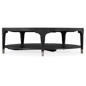 Chapman Shou Sugi Ban Round Cocktail Table | Hooker Furniture - 6033-80111-99