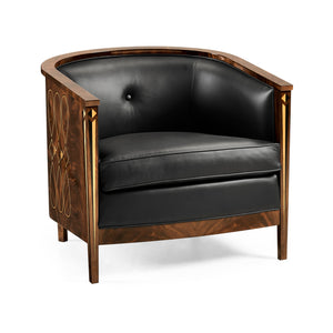 Tribeca Knightbridge Leather Tub Chair | Jonathan Charles Furniture - 495196-BMA-L012