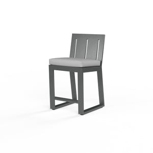 Redondo Counter Stool in Cast Silver, No Welt - Slate | Sunset West - SW3801-7C-SLVR-STKIT