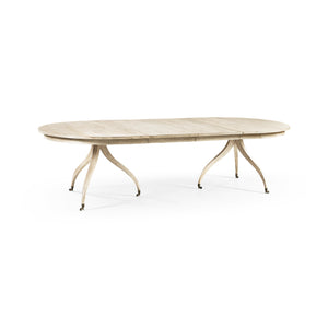 Timeless Solar Spider Leg Dining Table In Bleached Walnut | Jonathan Charles Furniture - 003-2-H61-BLW