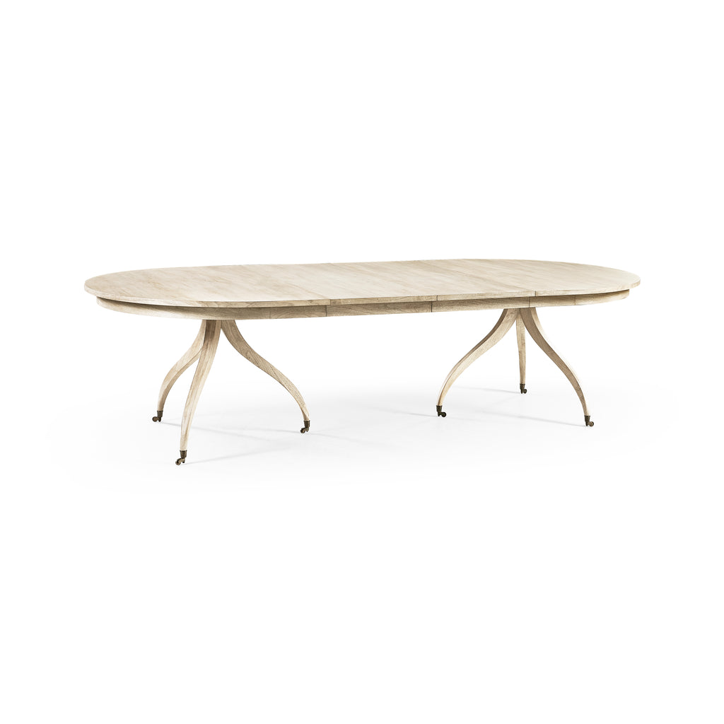 Timeless Solar Spider Leg Dining Table In Bleached Walnut | Jonathan Charles - 003-2-H61-BLW