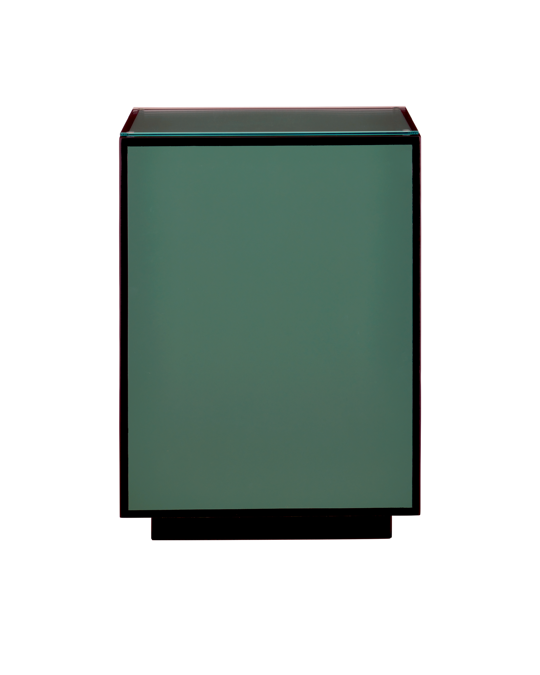 Green Lacquer Side Table | Currey & Co - 3000-0312
