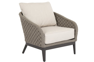 Marbella Club Chair in Echo Ash w/ Self Welt - Graphite | Sunset West - SW4501-21-EASH-STKIT