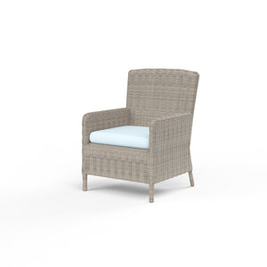 Manhattan Dining Chair w/ Sunbrella Fabric - Gray Finish | Sunset West - SW3301-1