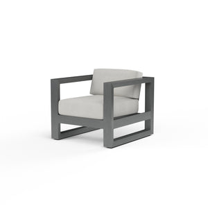 Redondo Club Chair in Cast Silver, No Welt - Slate | Sunset West - SW3801-21-SLVR-STKIT