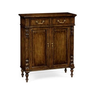 La Rochelle Narrow Cabinet With Cupboard | Jonathan Charles Furniture - 493144-WAL