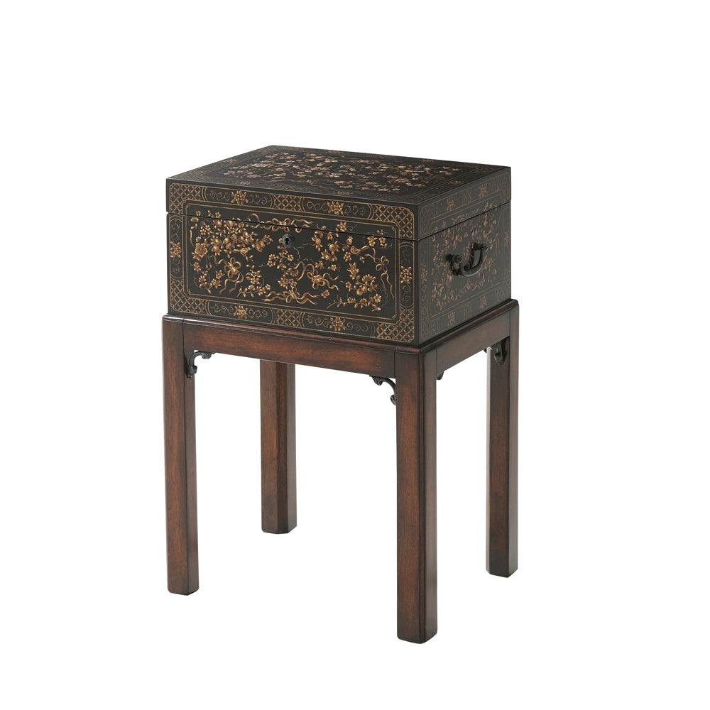 The Floral Painted Box Accent Table | Theodore Alexander - 1102-157