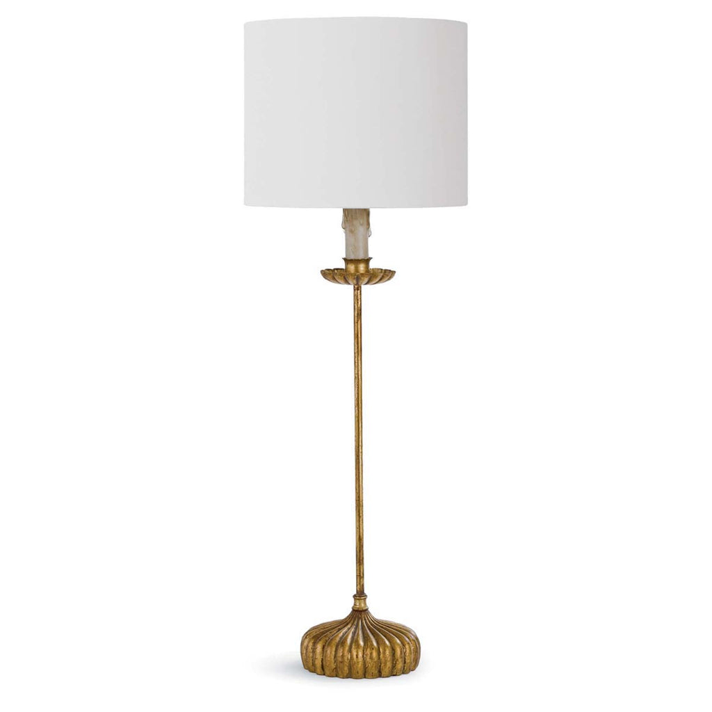 Regina Andrew Clove Stem Buffet Table Lamp With Natural Linen Shade