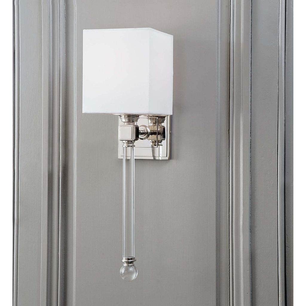 Regina Andrew Crystal Tail Sconce (Polished Nickel)