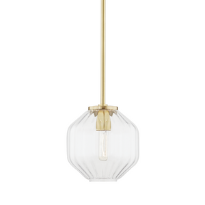 Hudson Valley Lighting 1 Light A Pendant - Aged Brass