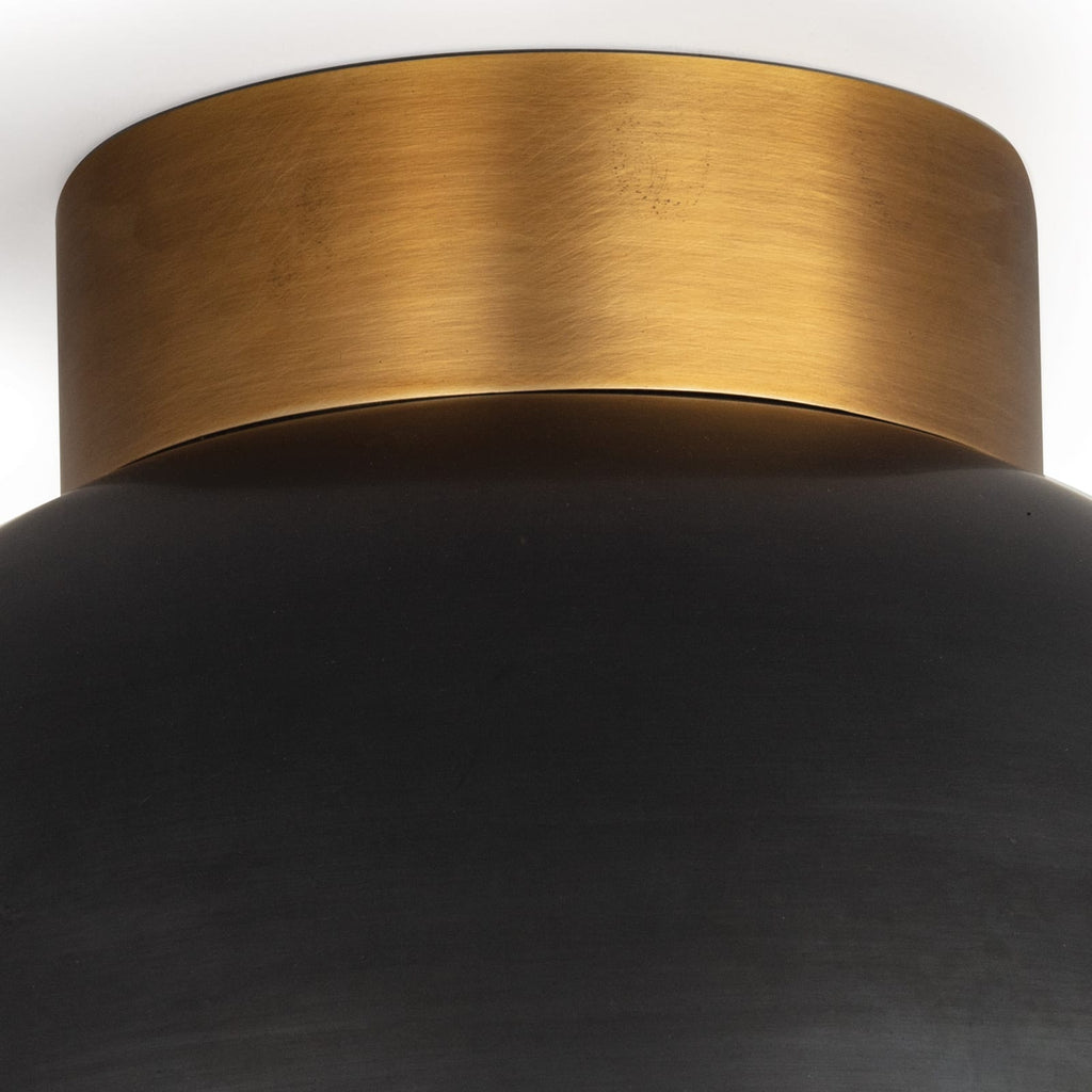 Regina Andrew Montreux Flush Mount (Oil Rubbed Bronze and Natural Brass)