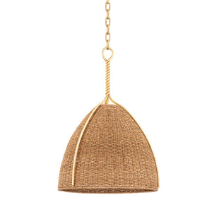 Hudson Valley Lighting 1 Light Pendant - Vintage Gold Leaf