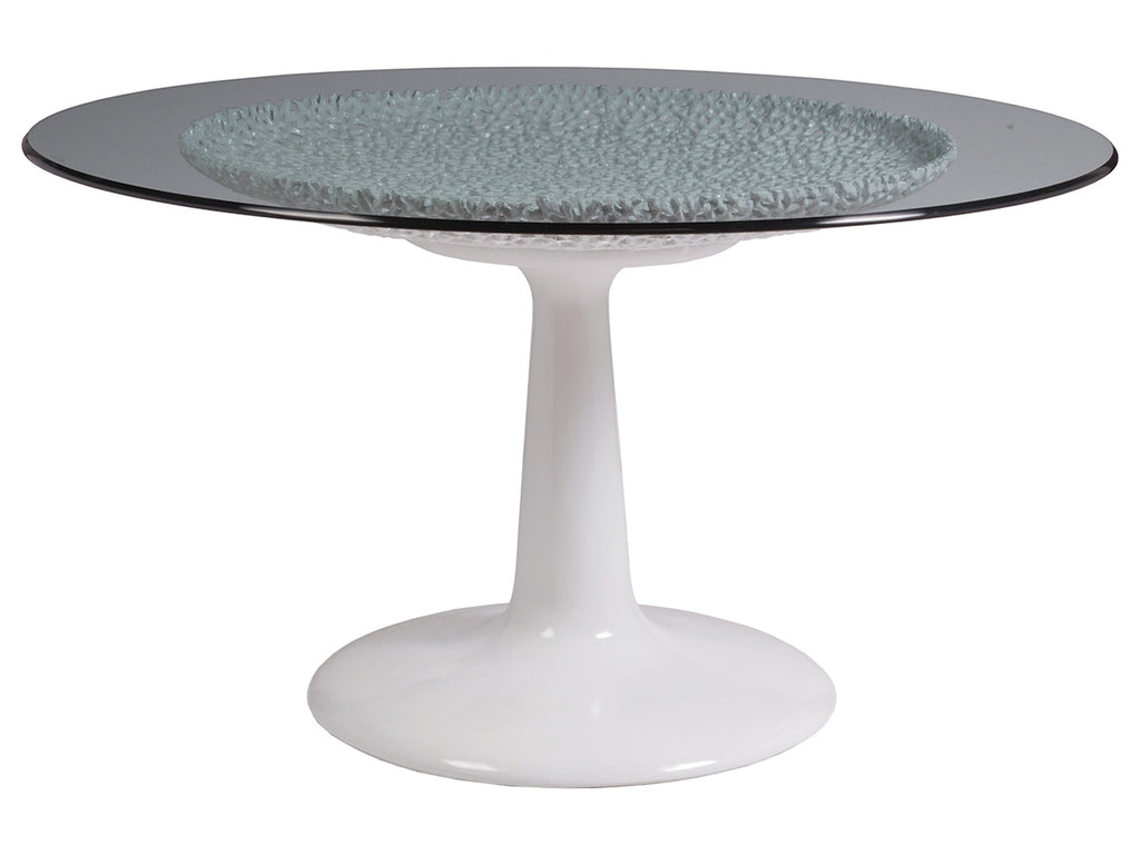 Seascape White Dining Table With Glass Top | Artistica Home - 01-2074-870-56C