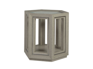 Zeitgeist Linen Hexagonal End Table | Artistica Home - 2141-952