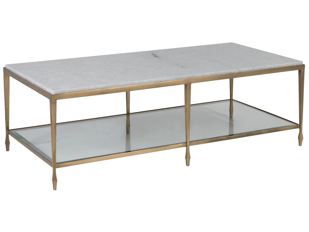 Sashay Gold Rectangular Cocktail Table | Artistica Home - 01-2214-945