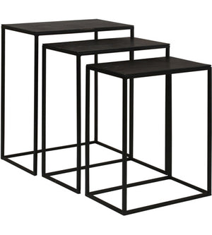 Uttermost Coreene Iron Nesting Tables S/3