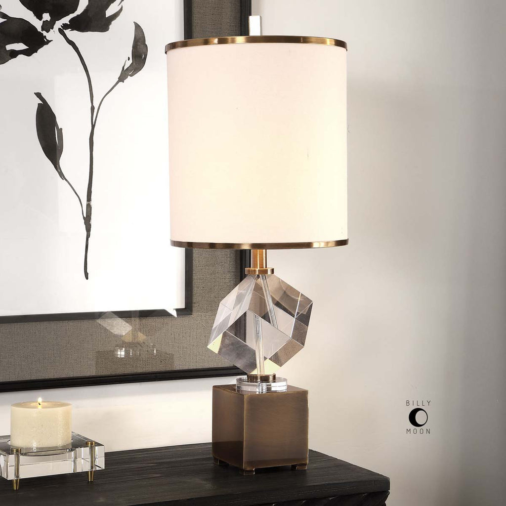 Uttermost Cristino Crystal Cube Lamp