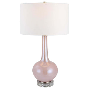 Uttermost Rosa Pink Glass Table Lamp