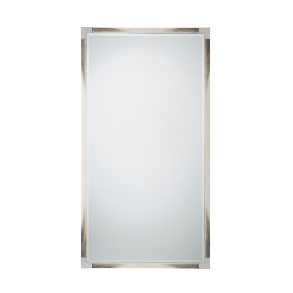 Cutting Edge Floor Mirror (Longhorn White) | Theodore Alexander - 3102-453