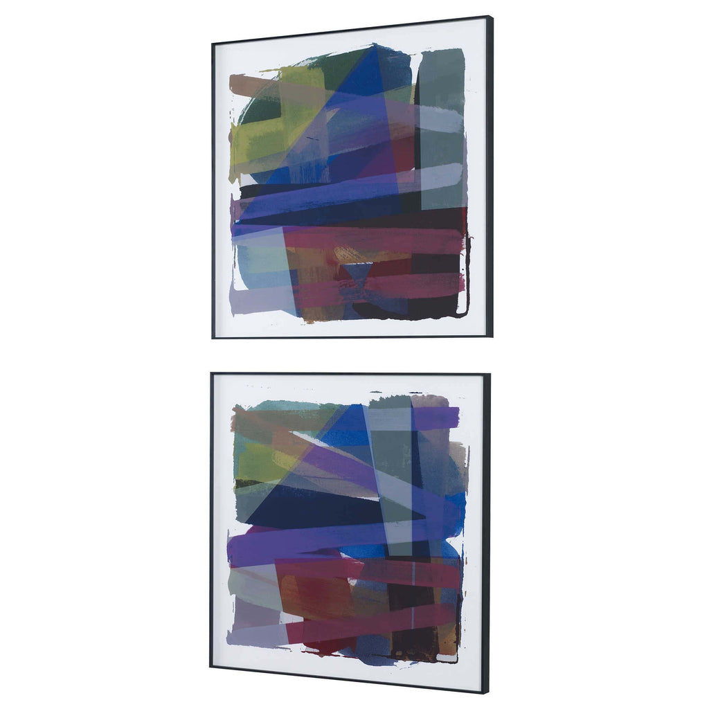 Uttermost Vivacious Abstract Framed Prints, Set/2