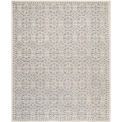 Safavieh Cambridge Rug Collection CAM123D - Silver / Ivory