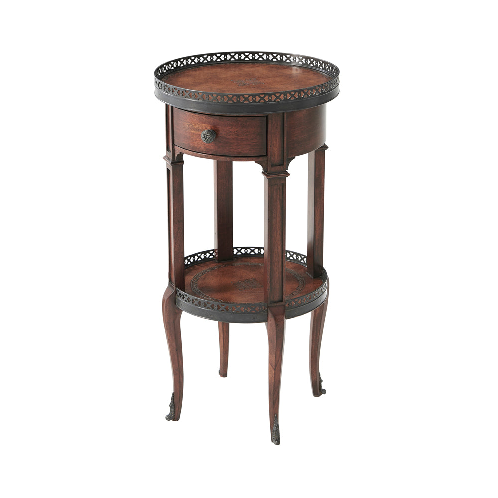 Walnut Circle Accent Table | Theodore Alexander - 5000-029
