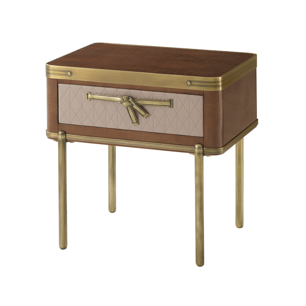 Iconic Side Table - Leather | Theodore Alexander - 5006-086