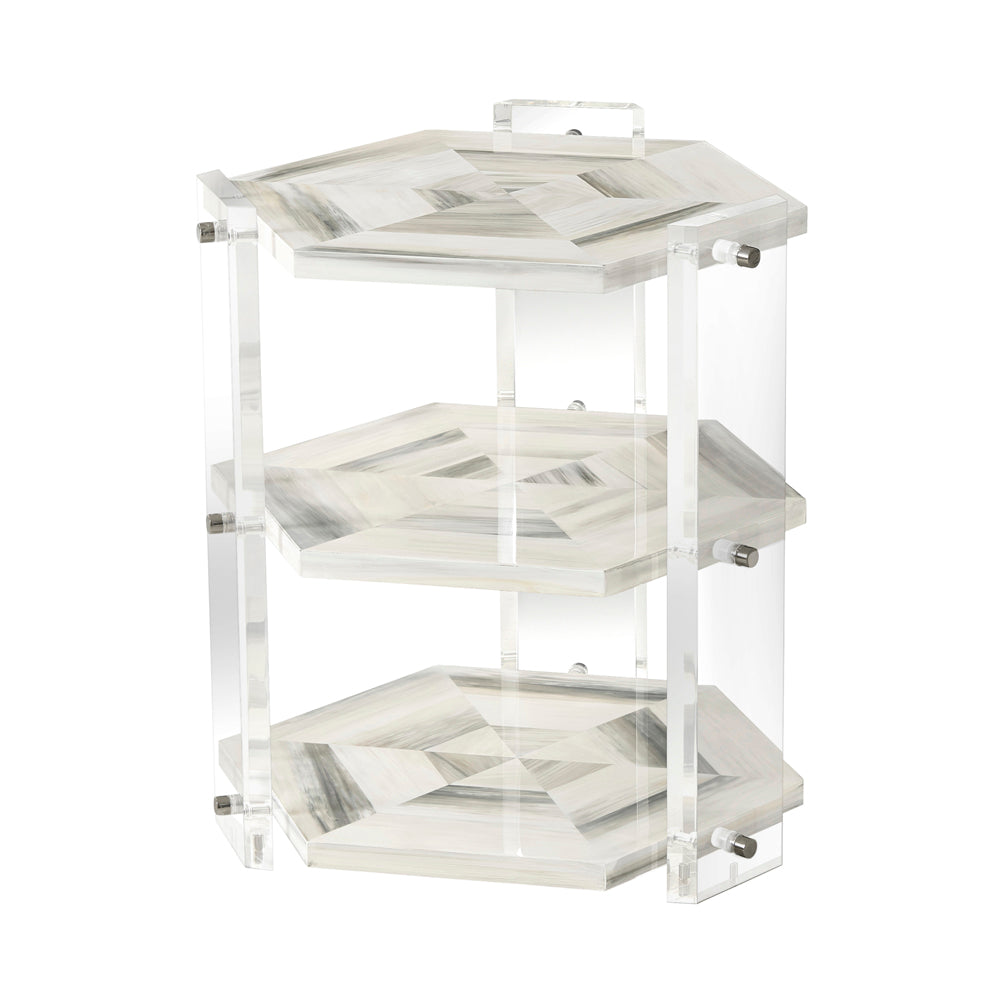 Quadrilateral Tiers Side Table | Theodore Alexander - 5051-007