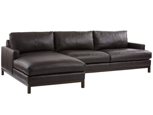 Horizon Leather Sectional | Barclay Butera - 5178-50S-01-41