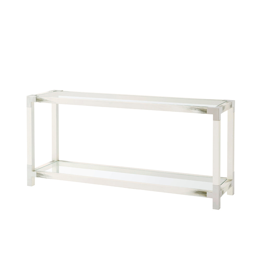 Cutting Edge Console Table (Longhorn White) | Theodore Alexander - 5302-117