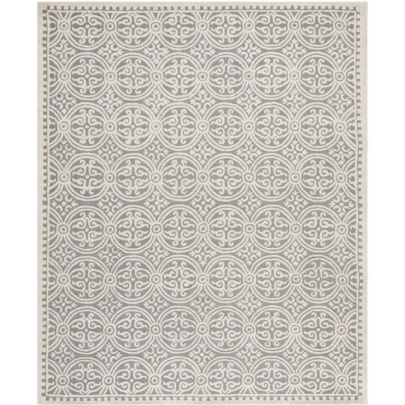 Safavieh Cambridge Rug Collection CAM123D - Silver / Ivory