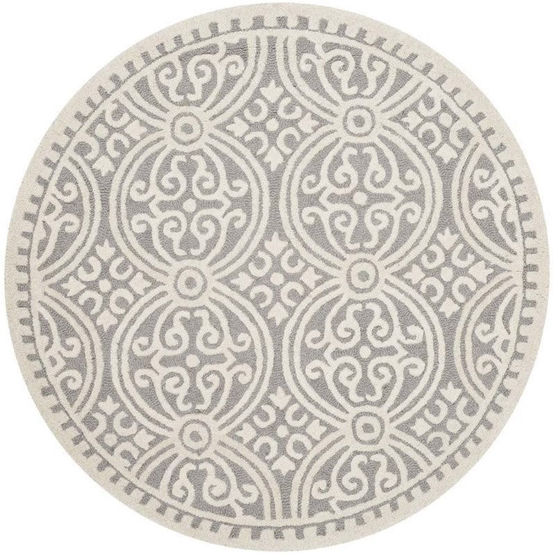 Safavieh Cambridge Rug Collection CAM123D - Silver / Ivory