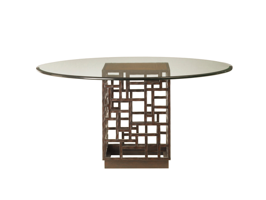 South Sea Dining Table With 60 Inch Glass Top | Tommy Bahama Home - 01-0536-875-60C