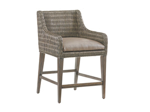 Turner Woven Counter Stool | Tommy Bahama Home - 562-895-01