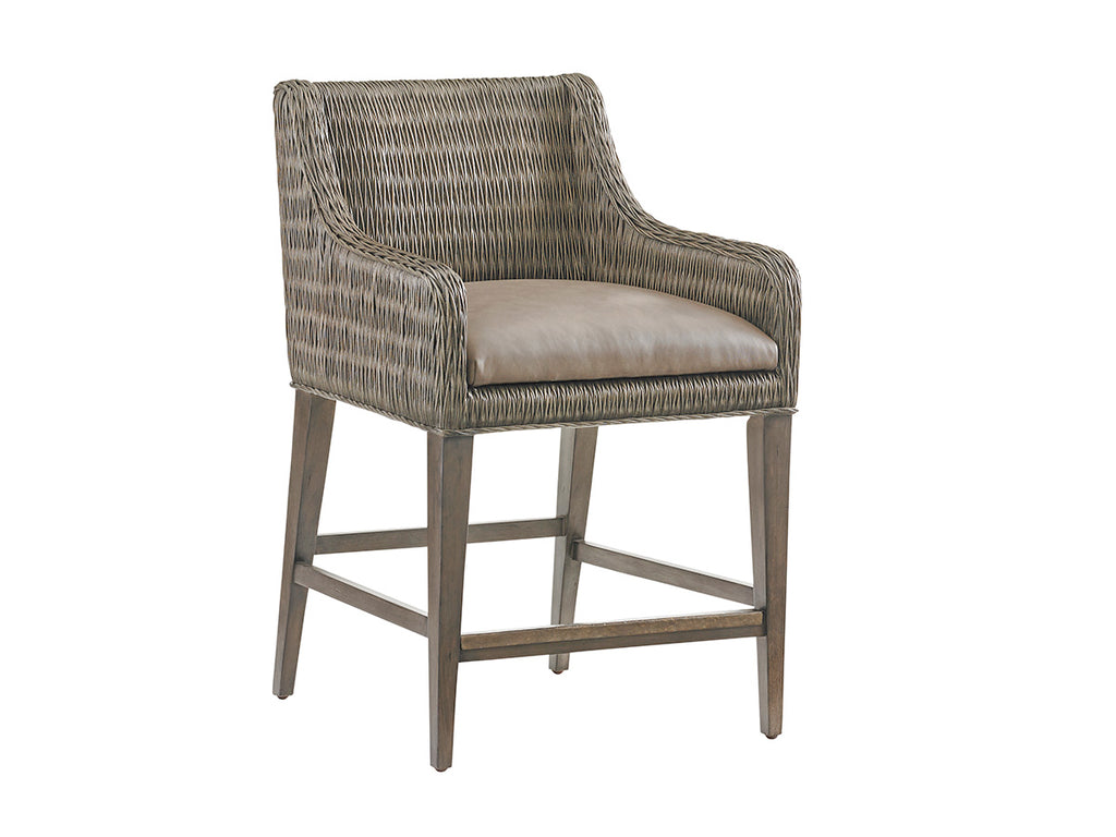 Turner Woven Counter Stool | Tommy Bahama Home - 01-0562-895-01