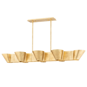 Hudson Valley Lighting 8 Light Island Light - Vintage Gold Leaf