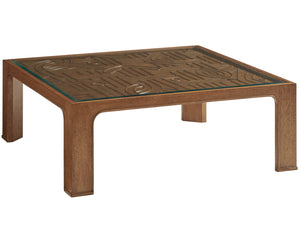 Redford Square Rattan Cocktail Table | Tommy Bahama Home - 575-947
