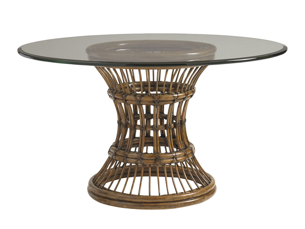 Latitude Dining Table With 54 Inch Glass Top | Tommy Bahama Home - 01-0593-875-54C