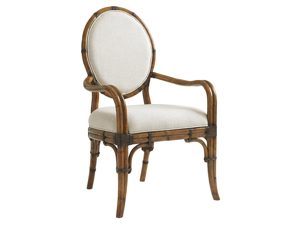 Gulfstream Oval Back Arm Chair | Tommy Bahama Home - 01-0593-881-01