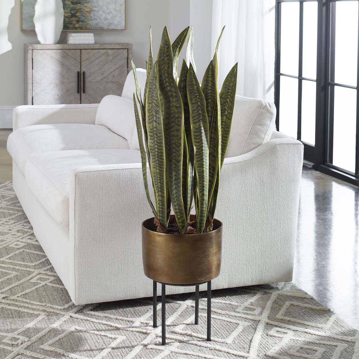 brass pots for indoor plants Uttermost Fasita Brass Planter 2 Cartons